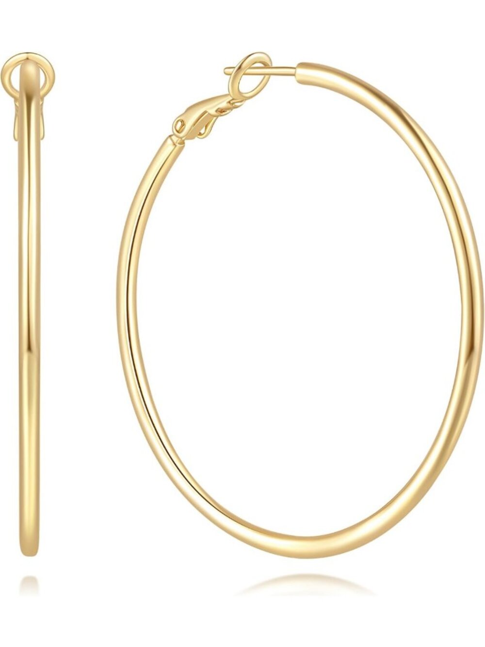 Stylish 14K Gold Hoop Earrings for Women - Elegant Jewelry for Any Occasion